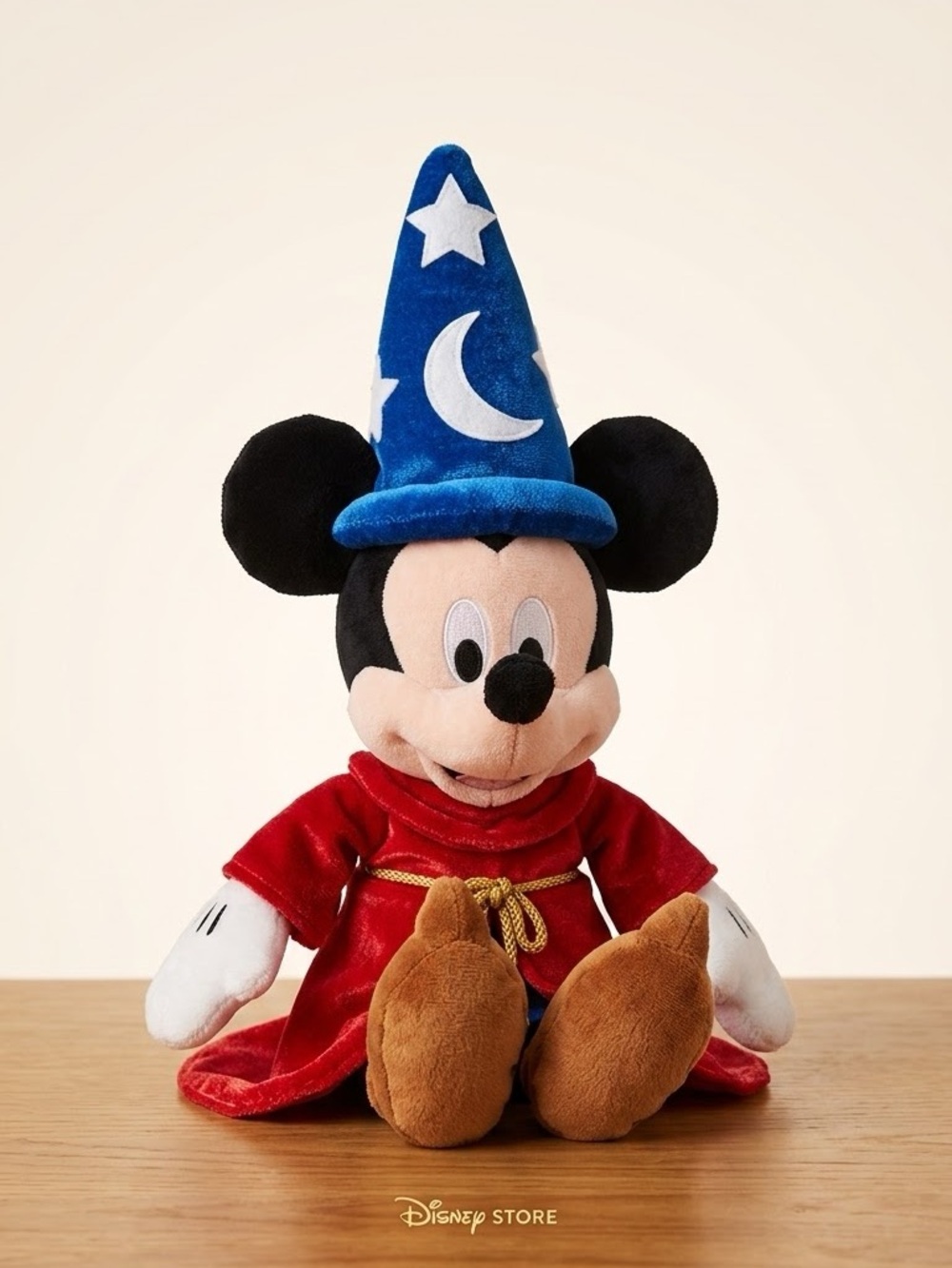 Disney Store Fantasia 2000 Sorcerer Mickey Mouse Plush 11” Stuffed Wizard Toy